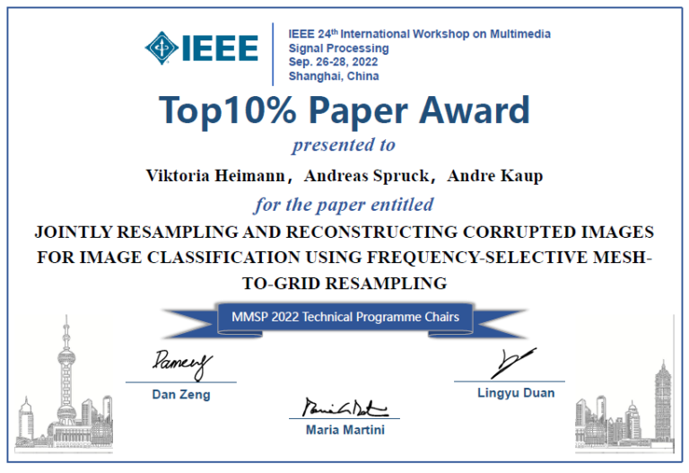 Award on the MMSP 2022
