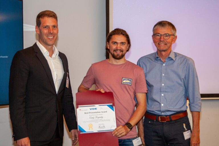 Best Presentation Award for Andy Regensky